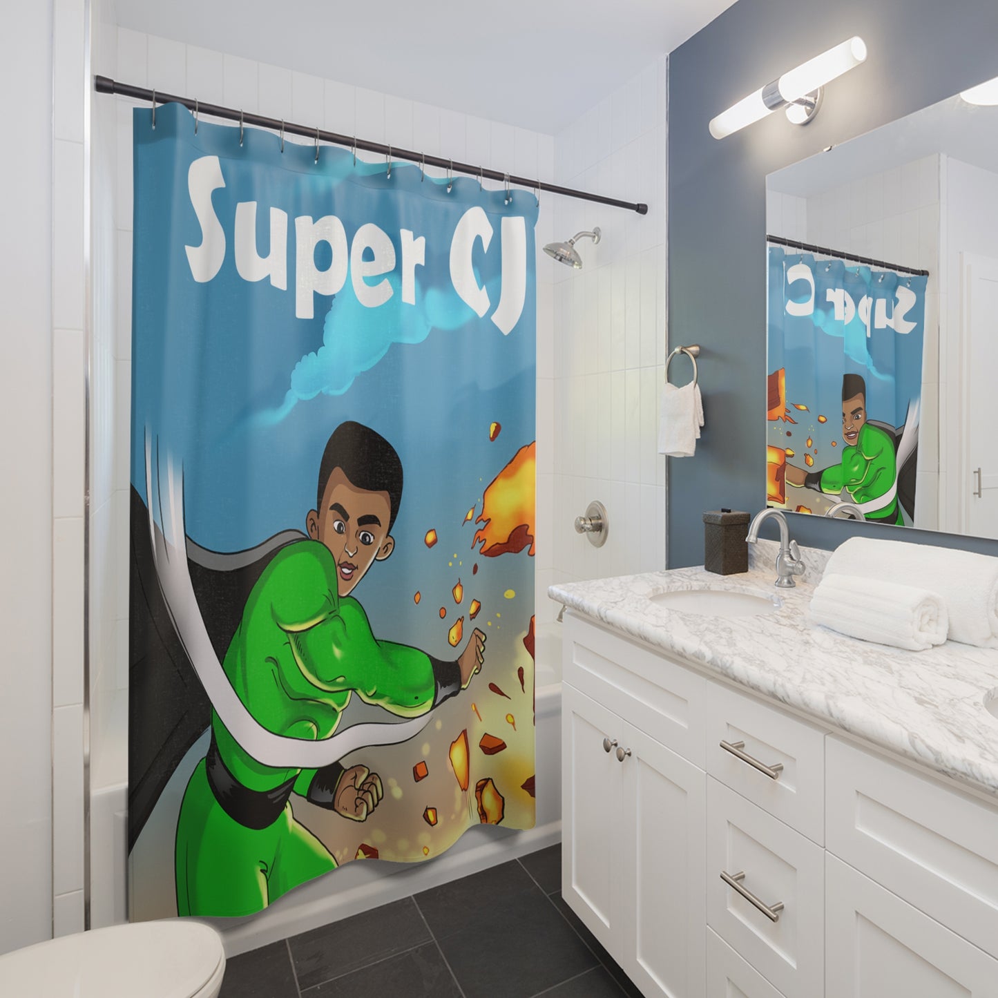 Super CJ Shower Curtains